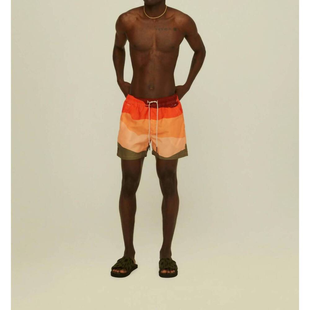 NEW OAS men's swim shorts in fire wave